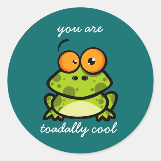 Je bent Toadally Cool Stickers (Voorkant)