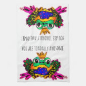 Je bent Toadally Geweldige Frog 1/2 Fold Theedoek (Verticaal)