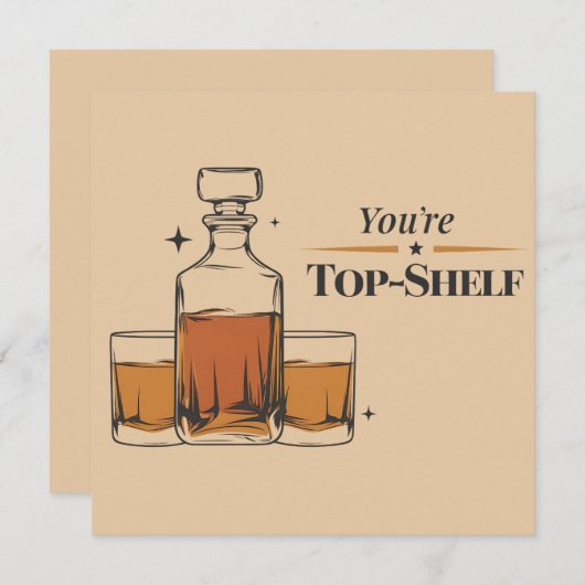 Je bent top plank grappige ouderwetse vader verjaa kaart (Voorkant / Achterkant)