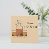 Je bent top plank grappige ouderwetse vader verjaa kaart (Staand voorkant)