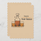 Je bent top plank grappige ouderwetse vader verjaa kaart (Voorkant / Achterkant)