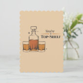 Je bent top plank grappige ouderwetse vader verjaa kaart (Staand voorkant)