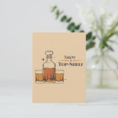 Je bent top shelf grappige ouderwetse vader verjaa briefkaart (Staand voorkant)