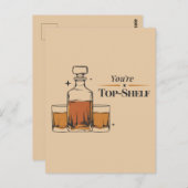 Je bent top shelf grappige ouderwetse vader verjaa briefkaart (Voorkant / Achterkant)