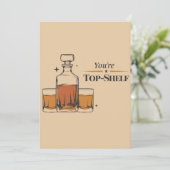 Je bent topplank grappige ouderwetse vader verjaar feestdagenkaart (Staand voorkant)