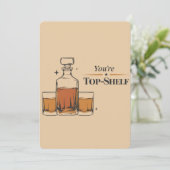 Je bent topplank grappige ouderwetse vader verjaar feestdagenkaart (Staand voorkant)