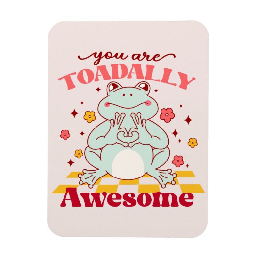 Je bent totaal Geweldige - Schattigee Cartoon Frog Magneet (Verticaal)