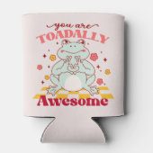 "Je bent totaal Geweldige" | Schattigee kikkerbrok Blikjeskoeler (Achterkant)