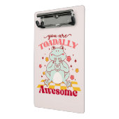 "Je bent totaal Geweldige" | Schattigee kikkerbrok Mini Klembord (Angled2)