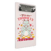 "Je bent totaal Geweldige" | Schattigee kikkerbrok Mini Klembord (Schuin)