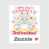 "Je bent totaal Geweldige" | Schattigee kikkerbrok Sticker (Vel)