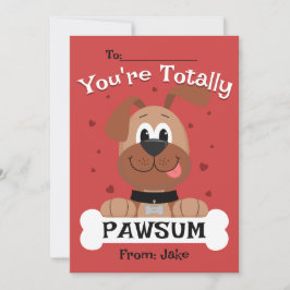 Je bent totaal Pawsum Kinder Valentijnsdag Kaart