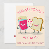 Je Bent Totally Mijn Jam – Brood & Jam Liefde Feestdagenkaart (Voorkant / Achterkant)