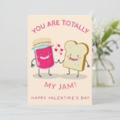 Je Bent Totally Mijn Jam – Brood & Jam Liefde Feestdagenkaart (Staand voorkant)