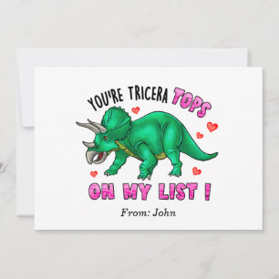 Je bent Tricera Topjes Funny Dinosaur Valentijnsda Kaart