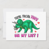 Je bent Tricera Tops Funny Dinosaur Valentijnsdag Feestdagenkaart (Voorkant)