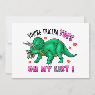Je bent Tricera Tops Grappige Dinosaurus Valentijn Feestdagenkaart