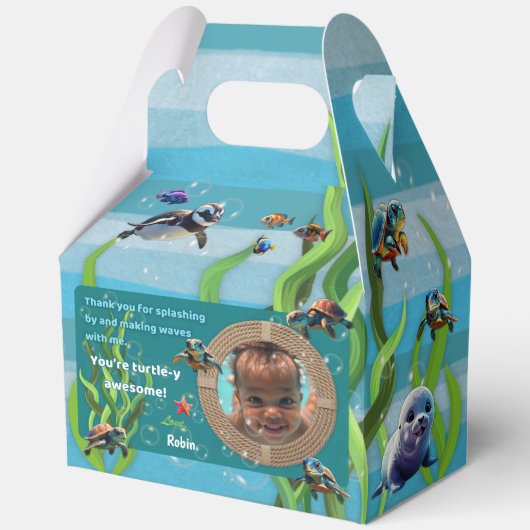 Je bent Turtle-y Geweldig Gable Favor Box Bedankdoosjes (Voorkant)