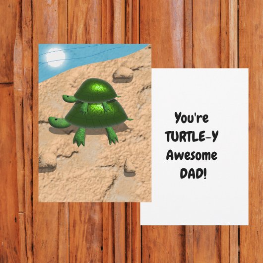 Je bent Turtle-y Geweldige Papa Flat Kaart