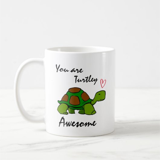 Je bent Turtley Geweldig Koffiemok (Links)