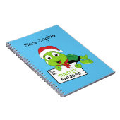 Je bent Turtley Geweldige Funny Turtle Puns Blue Notitieboek (Rechterzijde)