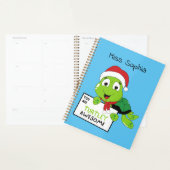 Je bent Turtley Geweldige Funny Turtle Puns Blue Planner (Display)