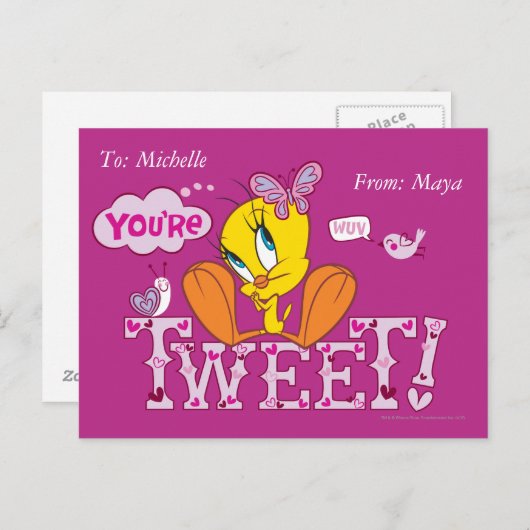 Je bent Tweet Briefkaart (Voorkant / Achterkant)