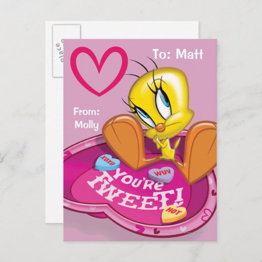 Je bent Tweet TWEETY™ Bowl Briefkaart (Voorkant / Achterkant)