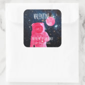 Je bent uit deze Valentijn. Vierkante Sticker (Tas)