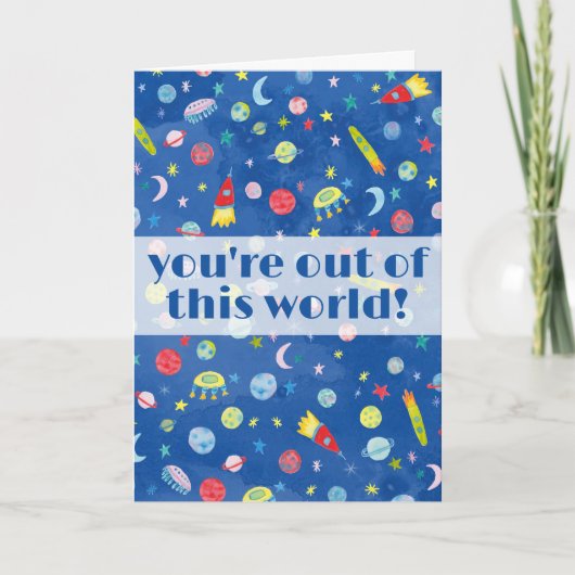 Je bent uit deze Waterverf van de wereld. Kaart (Voorkant)