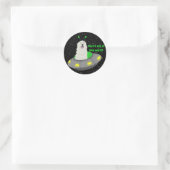  je bent uit deze wereld! ronde sticker (Tas)