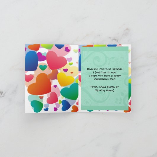 Je bent uit deze wereld Valentijn Feestdagen Kaart (Binnen)