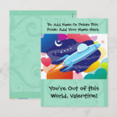 Je bent uit deze wereld Valentijn Feestdagenkaart (Voorkant / Achterkant)
