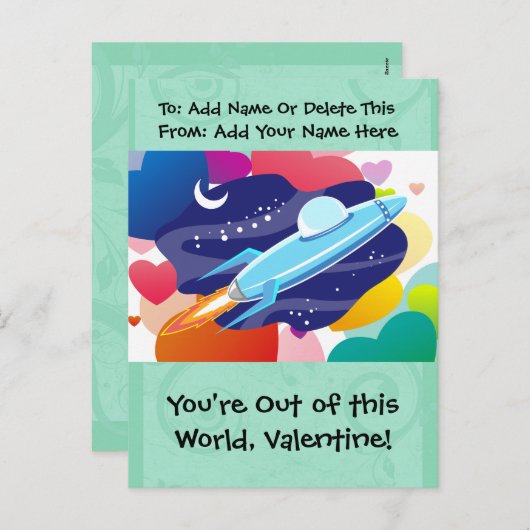 Je bent uit deze wereld Valentijn Feestdagenkaart (Voorkant / Achterkant)