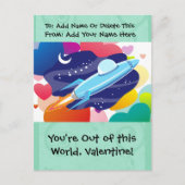 Je bent uit deze wereld Valentijn Feestdagenkaart (Voorkant)