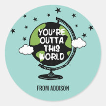 Je bent uit deze wereld Valentijnsdag Sticker