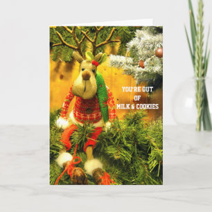 JE BENT UIT MiLK EN COOKiES 2 Feestdagen Kaart