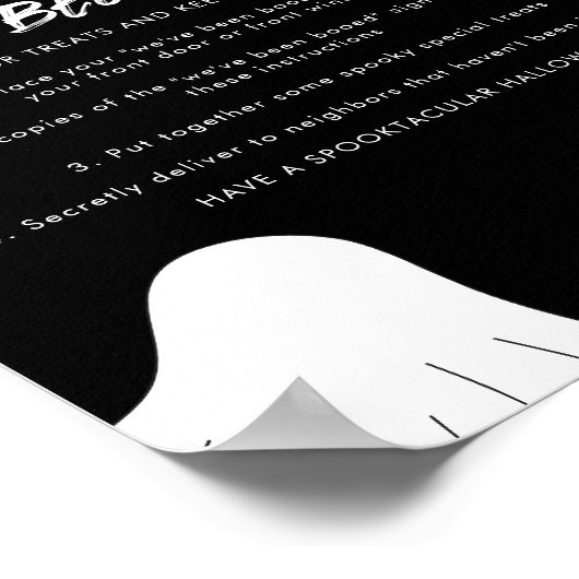 Je bent uitgejouwd Boo Neighbor Game Sign Poster (Hoek)