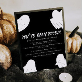 Je bent uitgejouwd Boo Neighbor Game Sign Poster