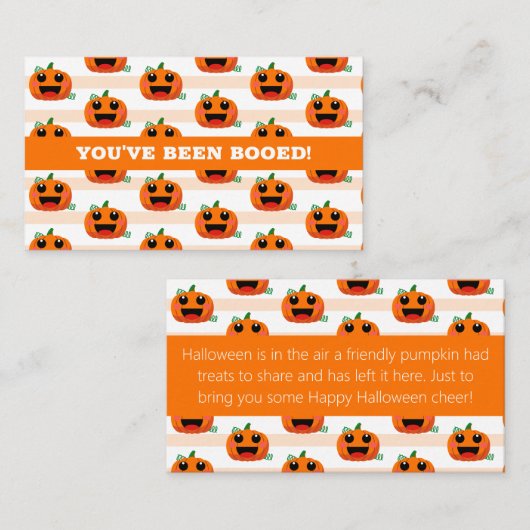 Je bent uitgejouwd Halloween Note Kaart Visitekaartje (Voorkant / Achterkant)