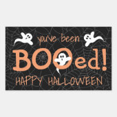 Je bent uitgejouwd Schattige Ghost Halloween Snoep Rechthoekige Sticker (Voorkant)
