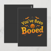 Je bent uitgejouwd Spooky Pumpkin Halloween Briefkaart (Voorkant / Achterkant)