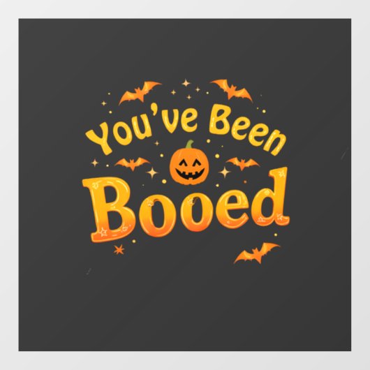 Je bent uitgejouwd Spooky Pumpkin Halloween Raamsticker (Vel)