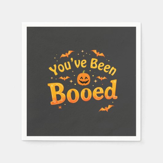 Je bent uitgejouwd Spooky Pumpkin Halloween Servet (Voorkant)