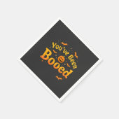 Je bent uitgejouwd Spooky Pumpkin Halloween Servet (Hoek)