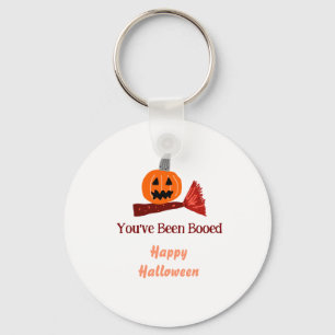 Je bent uitgejouwd vrolijke Halloween pompoen beze Sleutelhanger