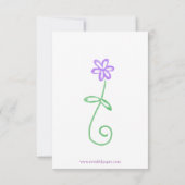 Je bent uitgekozen -3x5 Girl's Verjaardagsuitnodig Kaart (Achterkant)