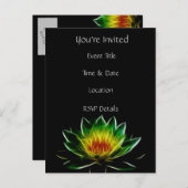 Je bent uitgenodigd | Abstracte binnenverlichting  Uitnodiging Briefkaart (Voorkant / Achterkant)