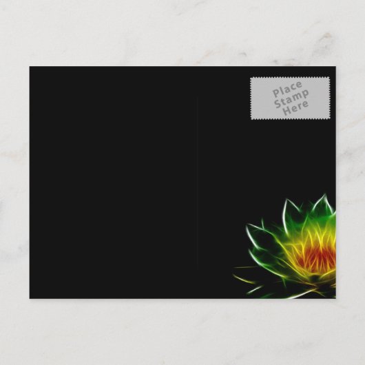 Je bent uitgenodigd | Abstracte binnenverlichting Uitnodiging Briefkaart (Achterkant)