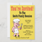 Je bent uitgenodigd als Gezinshereniging Cartoon Kaart (Voorkant)